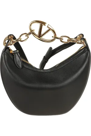 VALENTINO Sacs bandoulière, Mini Hobo Vlogo Moon Bag In Calfskin en
