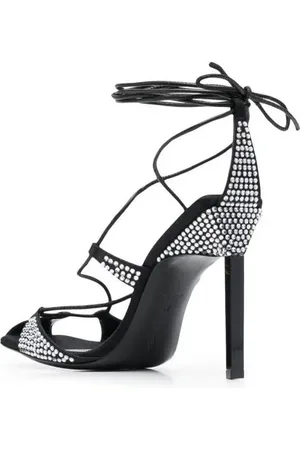 The Attico Sandales, Adele 105Mm Crystal-Embellished Sandals en