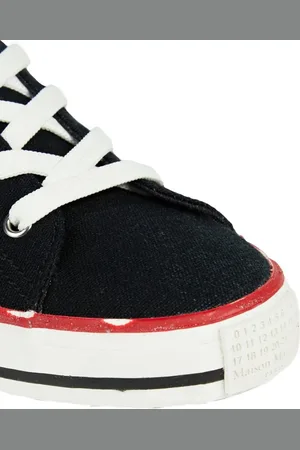 Maison Margiela Sneakers, Printed Logo Canvas Sneakers en