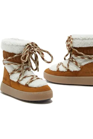 Moon Boot Bottes & Bottines, Moon Boot Ltrack Shearling Boots Off White Ltrack en