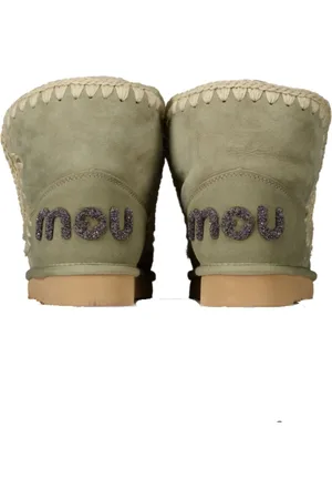 Mou Sandales, Eskimo 18 Glitter Logo Pantoffels Lichtgroen M en