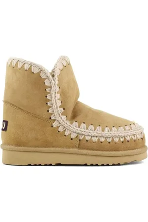 Mou Bottes & Bottines, Dames Eskimo 18 Suede Boots Tobacco en