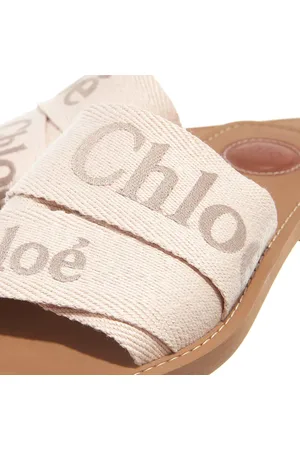 Chloé Mules & Slides, Flache Woody Pantolette en