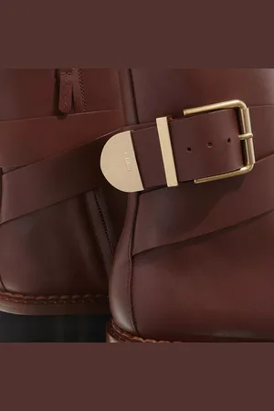 Chloé Bottes & Bottines, Owena Ankle Boots Smooth Leather en