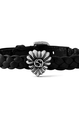 Gucci Bijouterie, Gg Logo Leather Chain Bracelet en