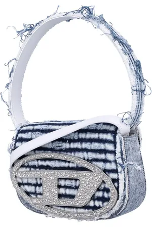 Diesel Sacs bandoulière, 1Dr Bleached Denim Broken Blu en
