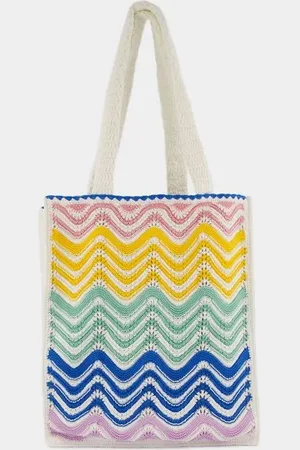 Casablanca Sacs bandoulière, Gradient Wave Crochet Tote Bag en