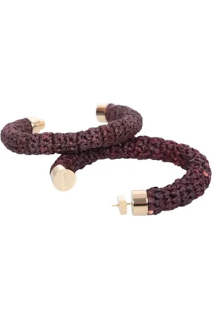 Jacquemus Bijouterie, Les Cru00E9oles Raphia Hoop Earrings en