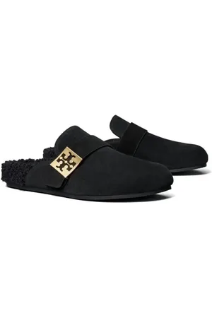 Tory Burch Mules & Slides, Black Suede Mellow Mules en