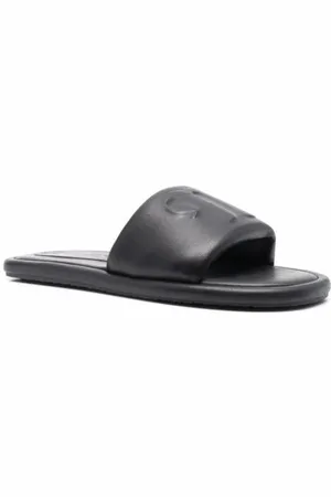 Nanushka Sandales, Logo-Embossed Leather Sandals en