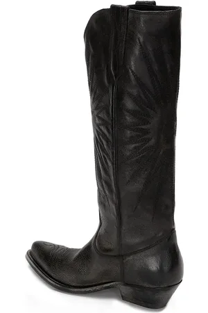 Golden Goose Bottes & Bottines, Black Vintage-Inspired Western Boots en