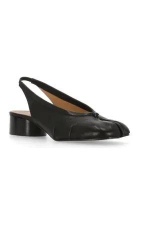 Maison Margiela Escarpins, Tabi Toe Leather Slingback en