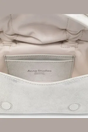 Acne Studios Sacs bandoulière, Multipocket Micro Vintage Bag White/grey en