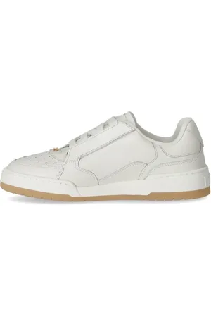 Elisabetta Franchi Sneakers, Ivory Leather Sneaker en