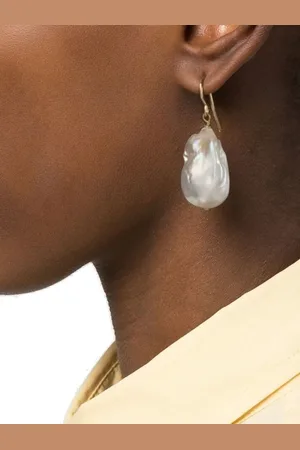 Jil Sander Bijouterie, Grainy Earrings Gold/ en