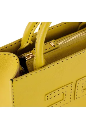Elisabetta Franchi Sacs bandoulière, Sac u00E0 Main cuir u00E9co grainu00E9 Curry Su en