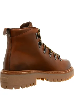 Prada Bottes & Bottines, Laced Logo Ankle Boots en