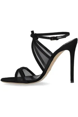 Elisabetta Franchi Sandales, Black Heeled Sandal With Bow en