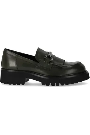 Guglielmo Rotta Wau Military Green Loafer en