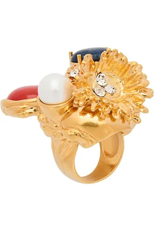 Marni Bijouterie, Statement Ring With Colorful Stones en