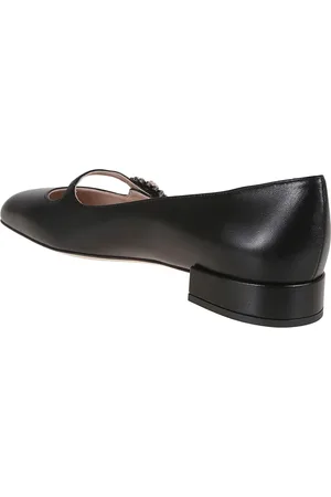 VALENTINO GARAVANI Mary-Jane Ballerina In Goatskin en