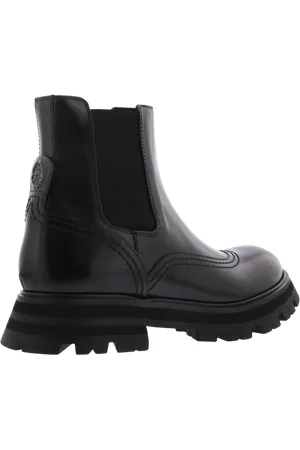 Alexander McQueen Bottes & Bottines, Dames H.Boot Leather S.Rub Shi.Liq.S en