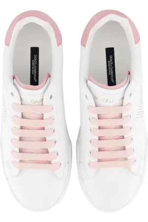 Dolce & Gabbana Sneakers, Dames Portofino Sneaker Wit/Roze en