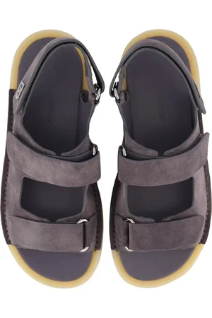 Dolce & Gabbana Mules & Slides, Heren Strap Sandal Grijs en