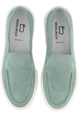 Woolrich Moccassins, Dames Lip On Loafer Groen en