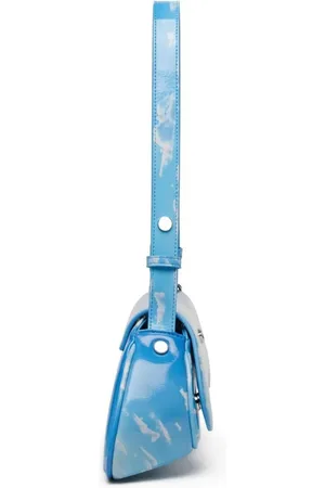 Diesel Sacs bandoulière, Curved Silhouette Bag With Vibrant Sky Print en