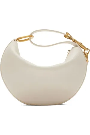 Burberry Sacs bandoulière, Crescent-Shaped Textured Bag With Gold-Tone Hardwa en