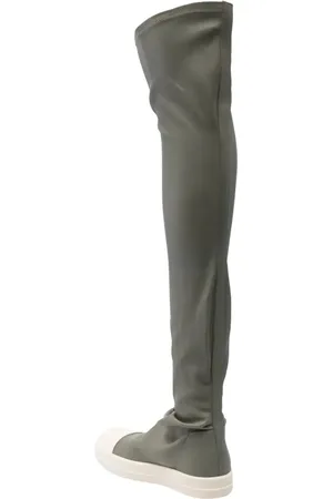Rick Owens Bottes & Bottines, High Stocking Sneaks Celadon/milk/milk en