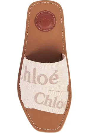 Chloé Sandales, Woody Logo Sandals en