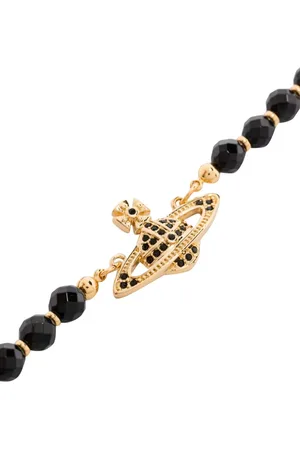 Vivienne Westwood Bijouterie, Messaline Choker Gold/ Agate en