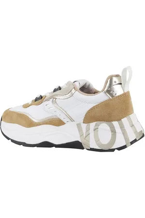 Voile blanche Sneakers, Modern Leather And Suede Sneakers en