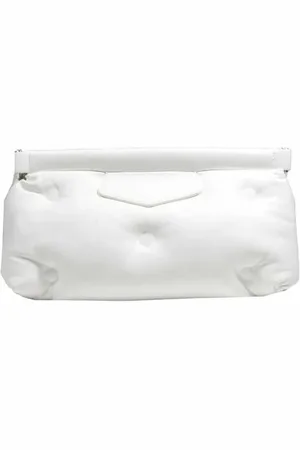 Maison Margiela Petits sacs à main, Glam Slam Padded Clutch White en
