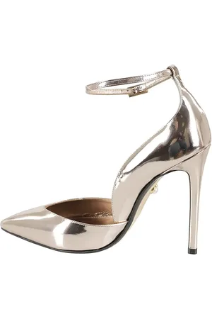 Alevì Milano Escarpins, Pointed Toe Pumps With Mirrored Leather Finish en