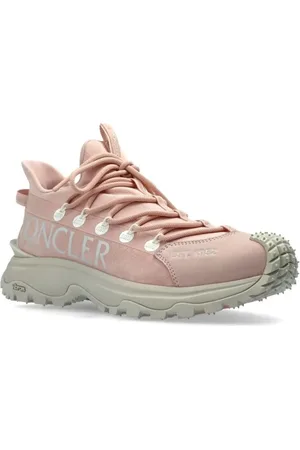 Moncler Sneakers, Sporty White Sneakers With Rugged Sole en