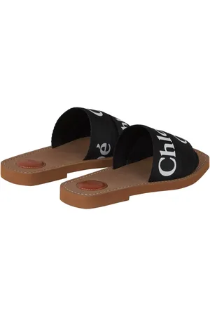 Chloé Sandales, Woody Logo Sandals en