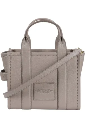 Marc Jacobs Sacs à main, Compact Full-Grain Leather Tote With Embossed Logo en