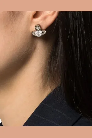Vivienne Westwood Bijouterie, Ariella Earrings Platinum/ en
