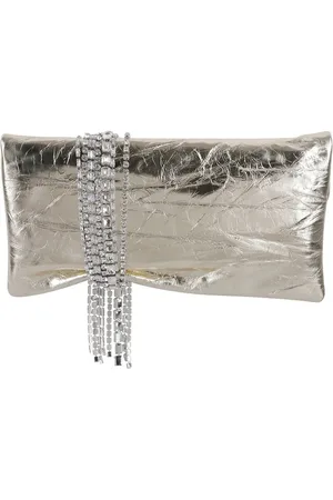 Jimmy Choo Petits sacs à main, Zandra Crinkled Metallic Clutch en