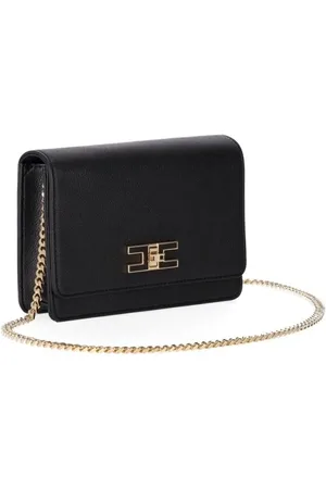 Elisabetta Franchi Sacs bandoulière, Black Crossbody Bag en