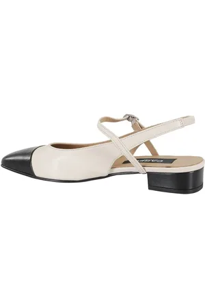 Carel Escarpins, Decolletè Slingback With Contrast Black Pointed To en