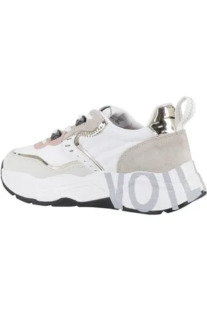 Voile blanche Sneakers, Leather Sneakers With Chunky Sole en