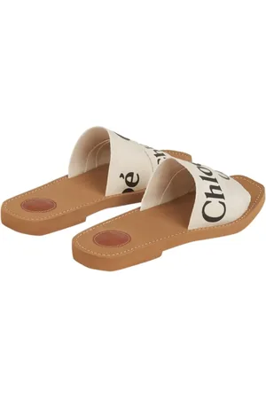 Chloé Sandales, Woody Logo Sandals en