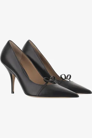 Salvatore Ferragamo Escarpins, Leather Pumps With Logo en