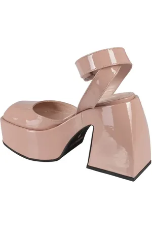 NODALETO Escarpins, Blush Pink Bulla Sofia Pattern Sandals en