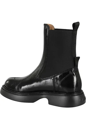 Ganni Bottes & Bottines, Everyday Mid Chelsea Boots Tonal Naplack en