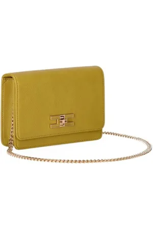 Elisabetta Franchi Sacs bandoulière, Curry Crossbody Bag Yellow en